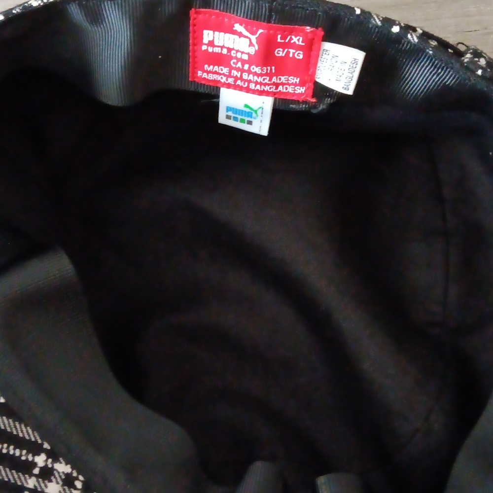 Puma Black and White Plaid Bucket Cap - Picture 3 of 3